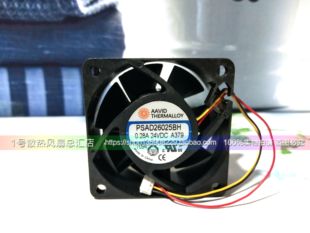 AAVID风扇 PSAD26025BH 6CM 6025 24V 0.28A 3线风扇 带原装接头
