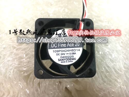 109P0424H6D14 全新现货三洋SANYO DC24V 0.07A 40*40*20轴流风扇