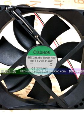 EEC0252B3-D00U-A99 全新 建准 12025 24V 2.0W 12cm变频器风扇