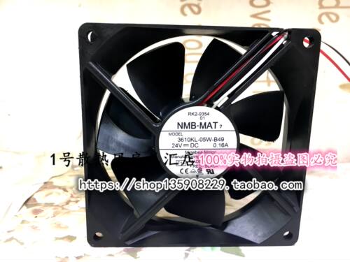 原装NMB美蓓亚 3610ML/3610KL-05W-B49 24V 0.16A 变频器散热风扇