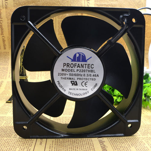 原装台湾 为弘 PROFANTEC P2207HBL AC220V 20572 20CM 0.3A 风扇