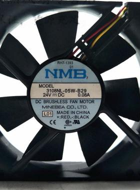 NMB 8020 8CM 24V 0.08A 3108NL-05W-B29 2线 双滚珠变频器风扇