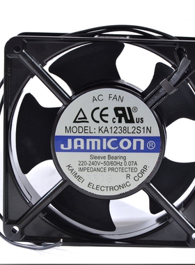 全新凯美 12038 12CM 机柜散热风扇 KA1238L2S1N 220V 交流风机