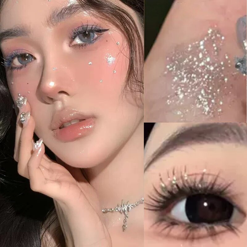 HERORANGE追光碎钻睫毛膏彩色碎钻防水不晕染纤长浓密卷翘睫毛液