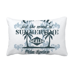 沙滩椰子树文字纹样抱枕靠枕腰枕沙发靠垫双面含芯礼物安全午睡