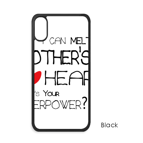 适用于iPhone爱融化妈妈的心英文Xr手机壳max保护套678plus硅胶11