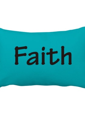 信仰Faith英文励志词语抱枕靠枕腰枕沙发靠垫双面含芯礼物