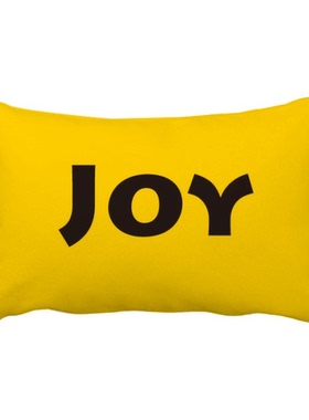 快乐Joy英文名言励志词抱枕靠枕腰枕沙发靠垫双面含芯礼物