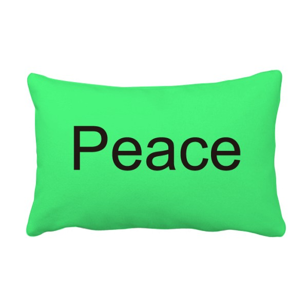 和平Peace英文名言励志词抱枕靠枕腰枕沙发靠垫双面含芯礼物