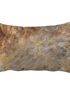 黄褐灰色大理石抽象艺术杂纹纹理抱枕靠枕腰枕沙发靠垫双面含芯