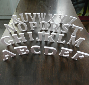 创意3D立体墙贴电视背景墙房间装 饰客厅英文字母壁贴门牌号PVC