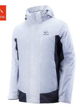 ARCTOS极星户外男款三合一冲锋衣 防风防水保暖抓绒内胆AGWC21129