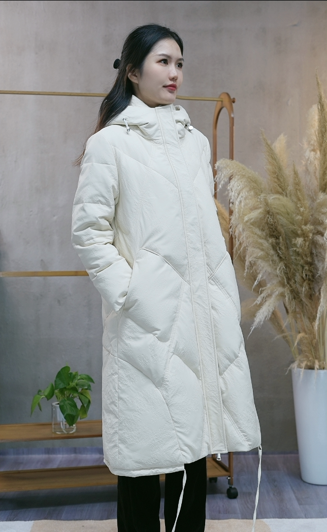 SU ME素米鹅绒皮毛一体羽绒服10967