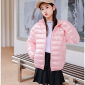 秋冬儿童羽绒棉衣宝贝小棉袄学生装 外套中大童冬棉服宝贝轻薄棉服