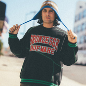 代购 美版 市井店 56K HUF Bronze 潮牌嘻哈街舞滑板圆领卫衣