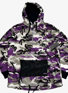 【现货】市井店 Vitriol x Rothco 美版潮牌摇粒绒连帽冲锋夹克