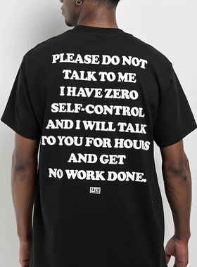 【代购】市井店 LFT 美版潮牌嘻哈滑板Don't Talk To Me印花T恤