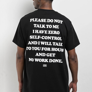 LFT 美版 代购 Me印花T恤 Talk 市井店 潮牌嘻哈滑板Don