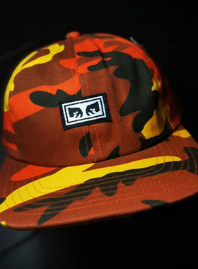 【现货】市井店 Obey 美版潮牌嘻哈街舞舞滑板Resist迷彩棒球帽