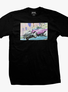 【现货】市井店 DGK 美版潮牌嘻哈街舞滑板街头Leanin圆领印花T恤