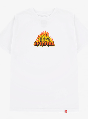 【代购】市井店 Spitfire 美版潮牌嘻哈街舞滑板Hellfire圆领T恤