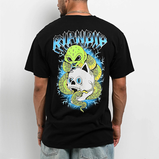 RIPNDIP 市井店 美版 潮牌嘻哈街舞滑板Skull BonesT恤 代购