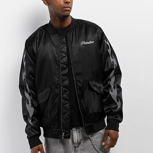 【代购】市井店 Primitive 美版潮牌嘻哈街舞滑板Capital飞行夹克