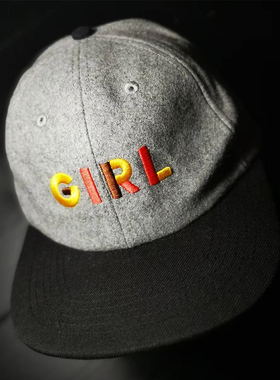 【现货】市井店 Girl 美版潮牌嘻哈街舞滑板Jeron Wool复古棒球帽