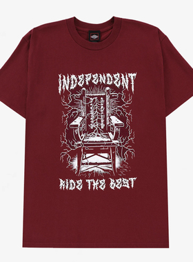 【代购】市井店 Independent 美版潮牌嘻哈街舞滑板LightningT恤