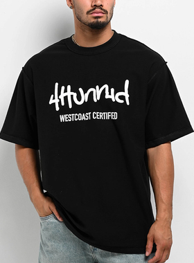 【代购】市井店 Shaka Wear x 4Hunnid 美版潮牌嘻哈InsideOutT恤