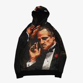 美潮牌嘻哈街舞滑板GodFather教父连帽卫衣 DGK 现货 市井店