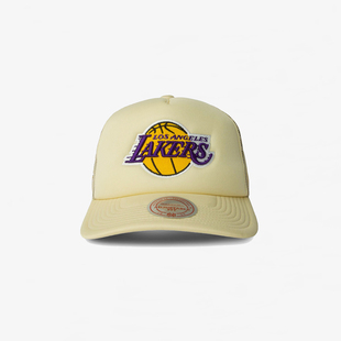 【代购】市井店 NBA x M&N 美版潮牌嘻哈湖人队Backboard棒球帽