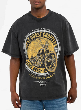 【代购】市井店 West Coast Choppers 美版Cheating Death复古T恤