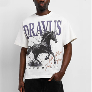 代购 潮牌嘻哈街舞滑板Mercy 市井店 美版 Off印花T恤 Dravus