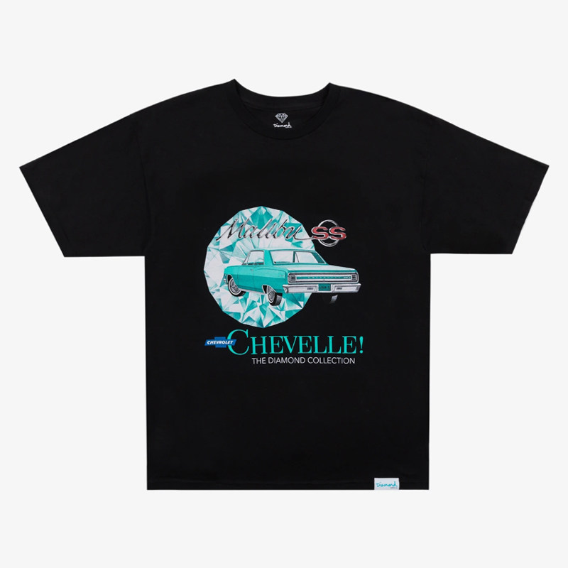 【现货】市井店 Diamond x Chevelle 美潮滑板钻石联名款T恤 黑色