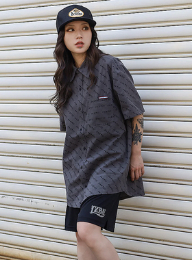 【代购】市井店 Independent 美版潮牌嘻哈滑板Exclamation衬衫