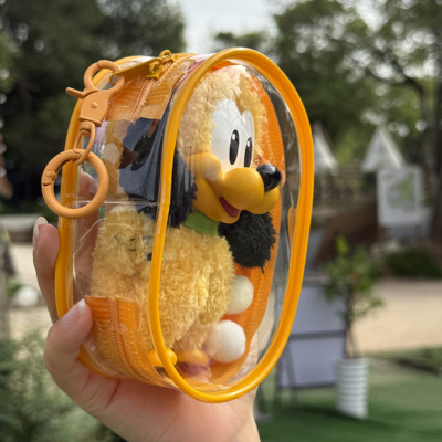 米奇家族加厚版保护套布鲁托搪胶挂件dimoo迪士尼遛娃包泡泡玛特