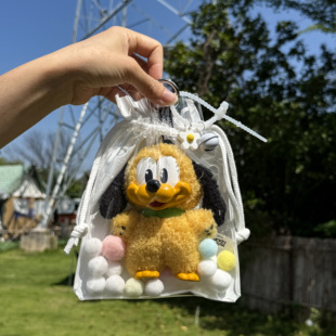 娃包痛包二合一高透版锦囊DIMOO迪士尼保护套搪胶泡泡玛特收纳袋