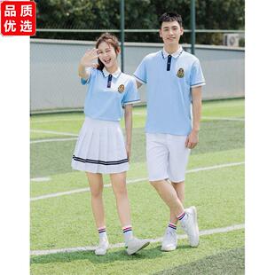 初中高中生大合唱朗诵服特色毕业照服装半袖套装中学生运动会班服