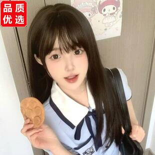 2025新款杏奈校服蓝韵白领jk初中高中班服学院风夏季毕业服装套装