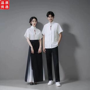 民国风初高中舞台诗歌朗诵演出服高三学生古风毕业季礼服班服套装