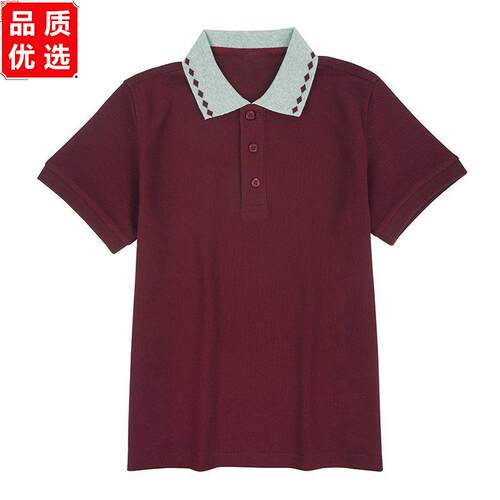 中小学生蓝色校服儿童POL