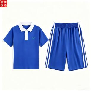 深圳中学生儿童夏季短袖运动套装短裤短裤男女款统一套装