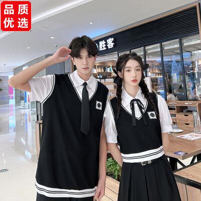 班服高中生夏季英伦学院