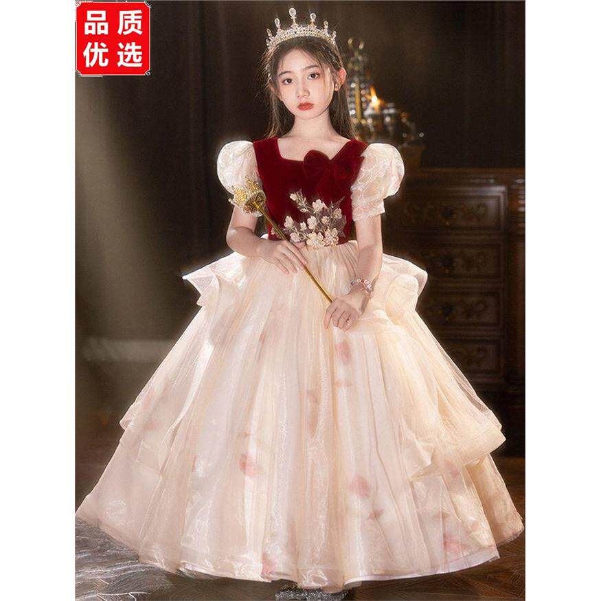 高端女童礼服公主裙花童图片