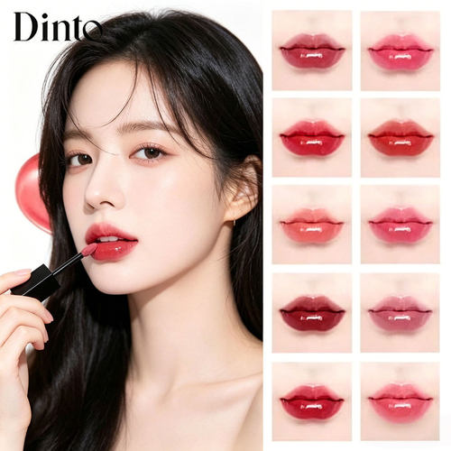 dinto镜面水光唇釉显白甜美成膜