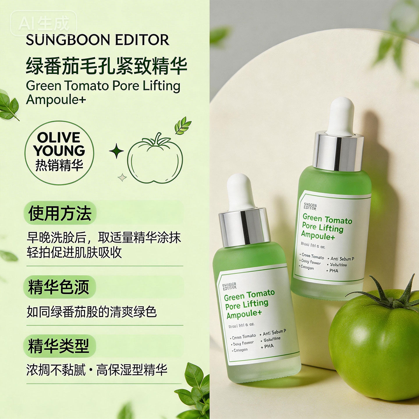 Sungboon毛孔紧致安瓶精华双瓶装