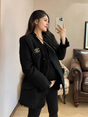 孕后期短款 PeiPei佩佩高定孕妇装 新款 毛呢秋冬加厚小香外套女过年