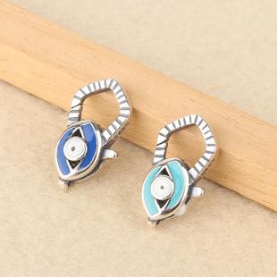 S925银扣眼睛锁扣配件扣链子扣环连接扣弹簧扣头龙虾扣项链手链扣