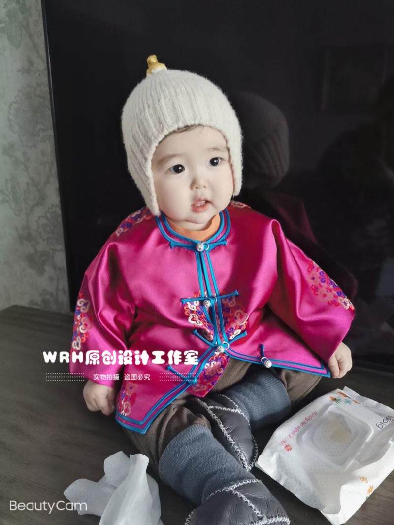 短款民族元素外套童装